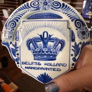 Handpainted Blue and White Collectible
